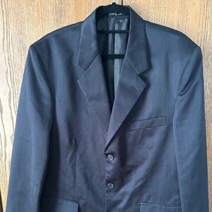 DiPalma Men’s Navy Suit Jacket With Matching Vest 42R